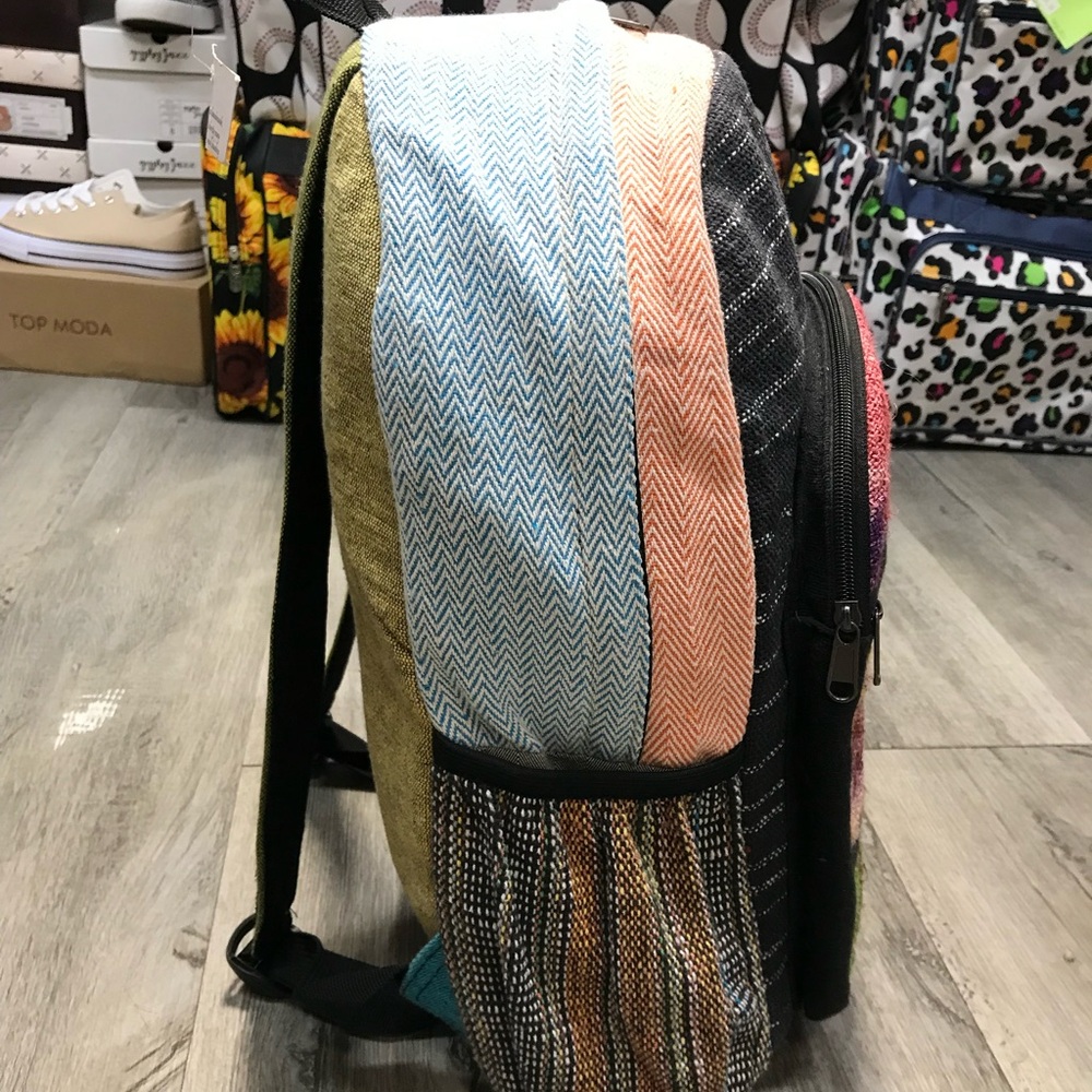 Large Hemp Backpack - Picture 2 of 7